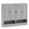 Buffet cuisine en bois 4 portes 1 tiroir Gris