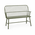 Banc en métal vert 120 cm