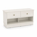 Banc en bois MDF avec tiroirs 90x40x45 cm
