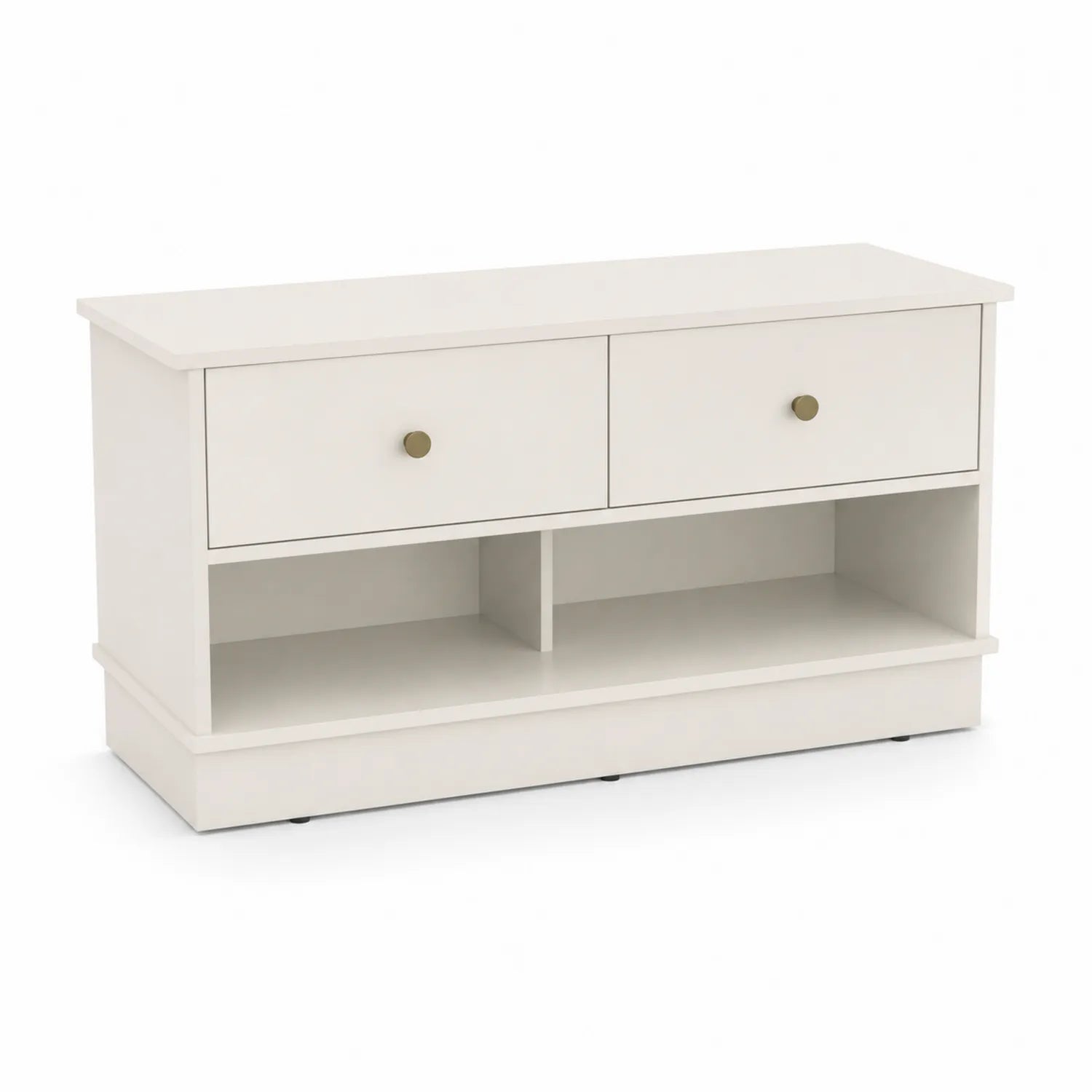Banc en bois MDF avec tiroirs 90x40x45 cm