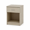 Table de chevet en bois couleur Chêne clair 1 tiroir 1 compartiment 45x35x55 cm