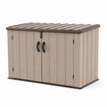 Coffre de rangement extérieur en polypropylène Beige