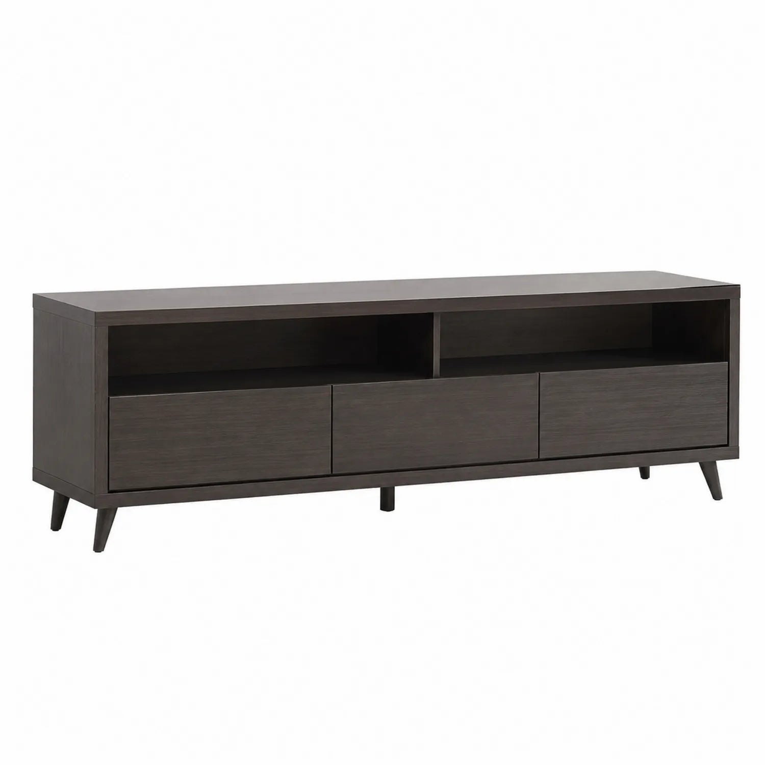 Meuble TV en bois marron 120x40x50 cm